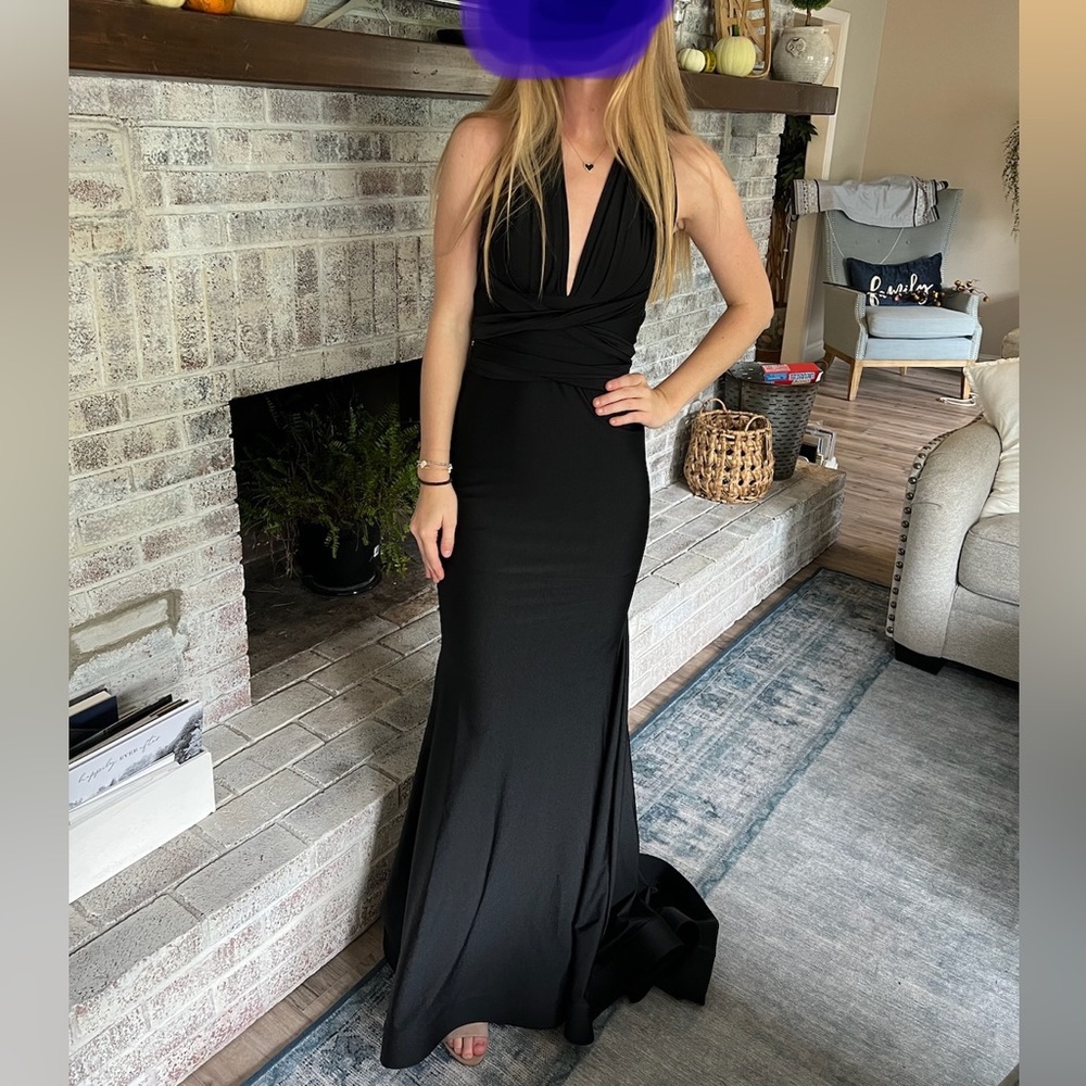 Jessica Angel black DRESS prom XXS STYLE # 573 size:00 0 2